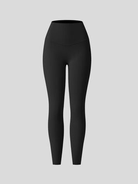 Halara UltraSculpt High Waisted Tummy Control Leggings Black Yoga Pants Pockets